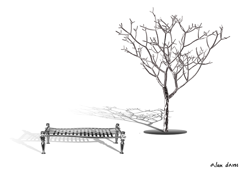 Champa Tree & Charpoy